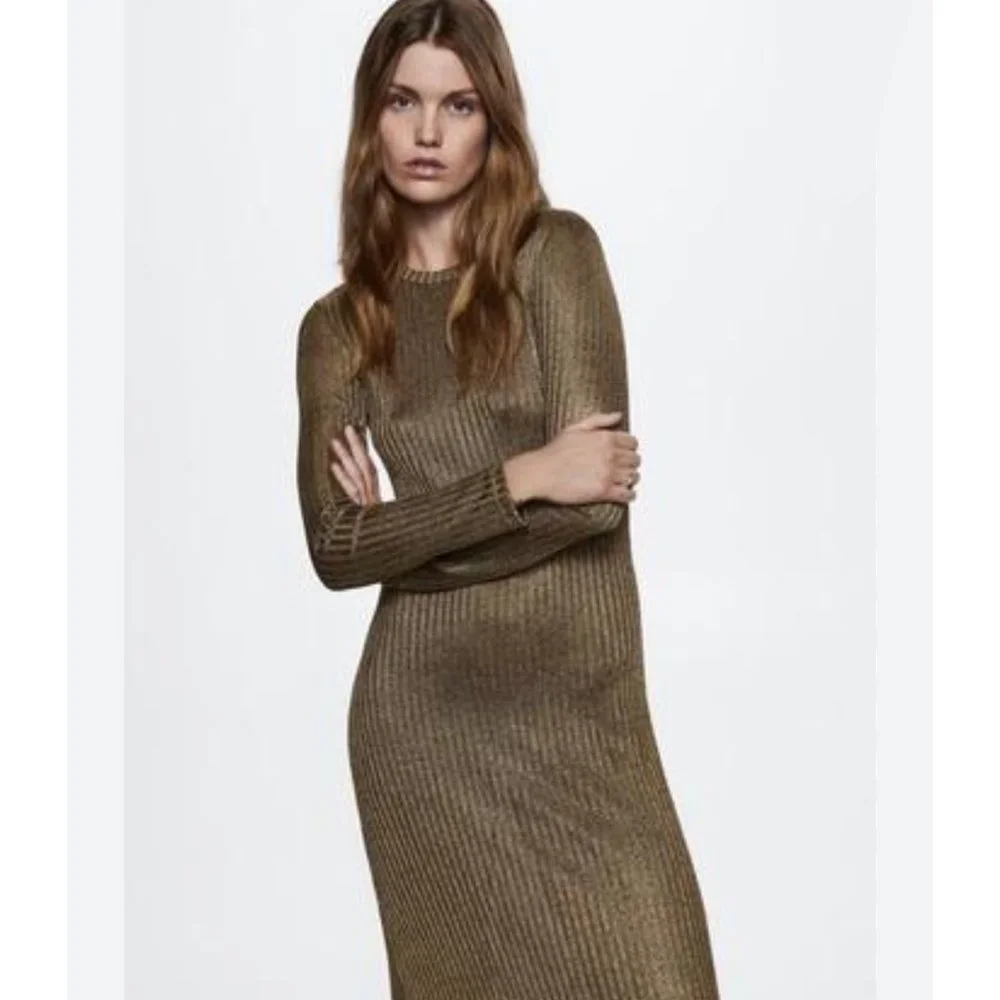 Size- M, Mango GALA-W- Jumper dress- brown - Picture 2 of 6